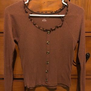 Dark Rust orange/brown shirt